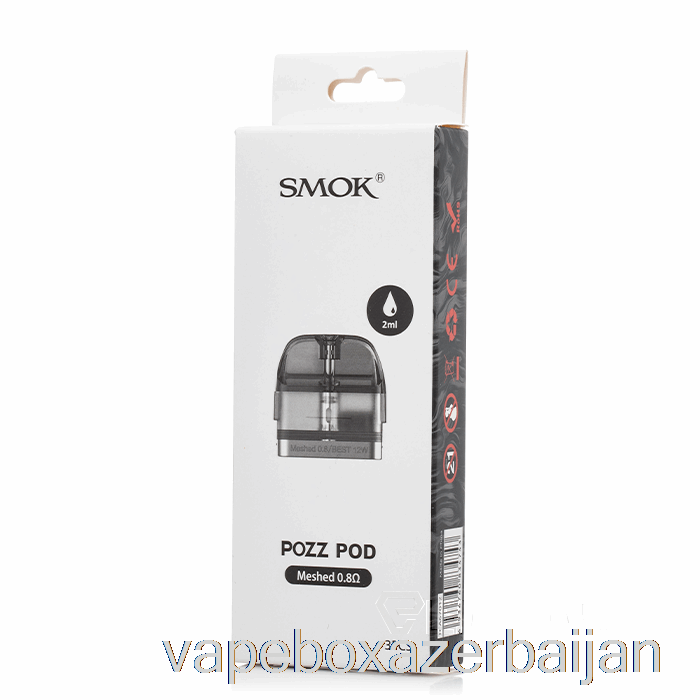 Vape Smoke SMOK POZZ Replacement Pods 0.8ohm POZZ Meshed Pods